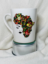Load image into Gallery viewer, Custom Rhinestone and Pearl Embellished Diva Mugs
