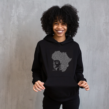 Load image into Gallery viewer, &quot;Natural Hair Africa&quot; Rhinestone Hoodie
