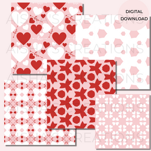 Valentine Vol.2  Seamless Digital Paper Pack