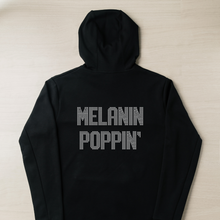 Load image into Gallery viewer, &quot;Melanin Poppin&#39;&quot; Rhinestone Hoodie
