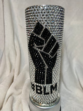 Load image into Gallery viewer, &quot;Black Lives Matter&quot; Rhinestone Embellished Tumbler

