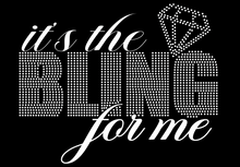 Load image into Gallery viewer, &quot;It&#39;s the Bling For Me&quot; Rhinestone T-shirt
