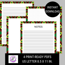 Load image into Gallery viewer, Black History Themed Printable Stationery

