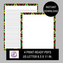 Load image into Gallery viewer, Black History Themed Printable Stationery
